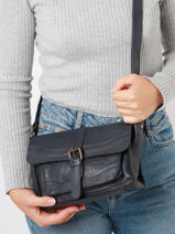 Cross Body Tas Basilic pepper Blauw cow BCOW61-vue-porte