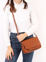 Cross Body Tas Vintage Paul marius Bruin vintage 355462-vue-porte