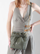 Bucket Bag S Ninon Leder Lancel Groen ninon A10922-vue-porte