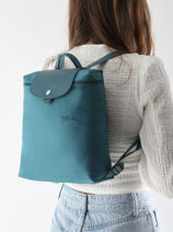 Longchamp Le pliage green Rugzak Blauw-vue-porte