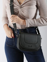 Cross Body Tas Ponant Leder Nathan baume Zwart regate 10-vue-porte