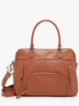 Handtas Vintage Leder Nat et nin Bruin vintage MACY
