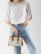 Cross Body Tas Laila Leder Michael kors Bruin laila S5G9IS1B-vue-porte