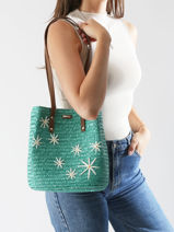 Schoudertas Koa Les tropeziennes Groen koa TZ02-vue-porte