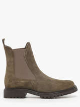 Chelsea Boots Uit Leder Tamaris Groen accessoires 41