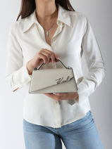 Schoudertas Karl lagerfeld Wit k signature A1W30458-vue-porte