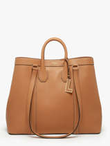 Handtas Belleville Leder Lancel Bruin belleville A13738