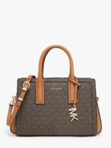 Cross Body Tas Laila Leder Michael kors Bruin laila S5G9IS1B
