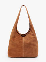 Schoudertas Velvet Leder Milano Bruin velvet VE25065