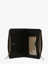 Portefeuille Vintage Leder Mila louise Zwart vintage 3576E-vue-porte