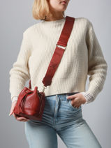 Cross Body Tas Samba Re Valentino Rood samba re VBS8ZG36-vue-porte