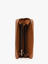 Portefeuille Lulu castagnette Bruin zip CHRYS033-vue-porte