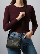Cross Body Tas Heritage Biba Zwart heritage BT37-vue-porte