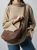 Cross Body Tas Velvet Soft Miniprix Bruin velvet soft 27592-vue-porte