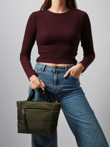 Handtas /cross Body Cumulus Gerecycleerd Nylon Aube Groen cumulus 101CS04-vue-porte