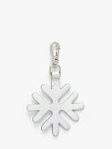 Bag Charm Snowflake Leder Paul marius Zilver breloque BRELOFLO