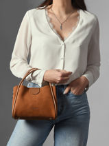 Handtas Suede Ida Leder Lancaster Bruin suede ida 100-vue-porte