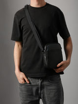 Cross Body Tas Hexagona Zwart duo 686299-vue-porte