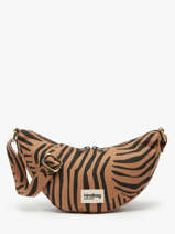 Cross Body Tas Tigre Katoen Hindbag Bruin tigre TI