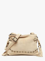 Cross Body Tas Houston Leder Basilic pepper Beige houston BHOU82