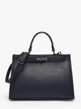 Sac Port� Main Caviar Leder Milano Blauw caviar CA25116