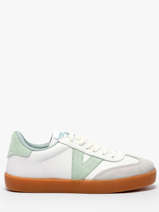 Sneakers Uit Leder Victoria Wit women 1126206