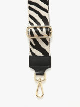 Schouderriem Caviar Milano Zwart caviar CA25ZBOB-vue-porte