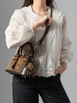 Cross Body Tas Love Bag Soft Pinko Bruin love bag soft 5333A32A-vue-porte