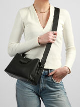 Cross Body Tas City Polyurethaan David jones Zwart city CM8303-vue-porte