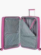 Uitbreidbare Harde Reiskoffer Fastforward American tourister Roze fastforward 155261-vue-porte
