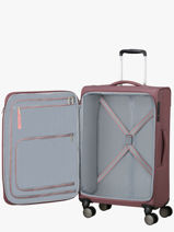 Soepele Reiskoffer Wanderlite American tourister Violet wanderlite 158077-vue-porte