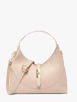 Cross Body Tas Caviar Leder Milano Beige caviar CA26022