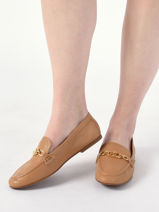 Mocassins Averi Uit Leder Lauren ralph lauren Beige women 4072301-vue-porte