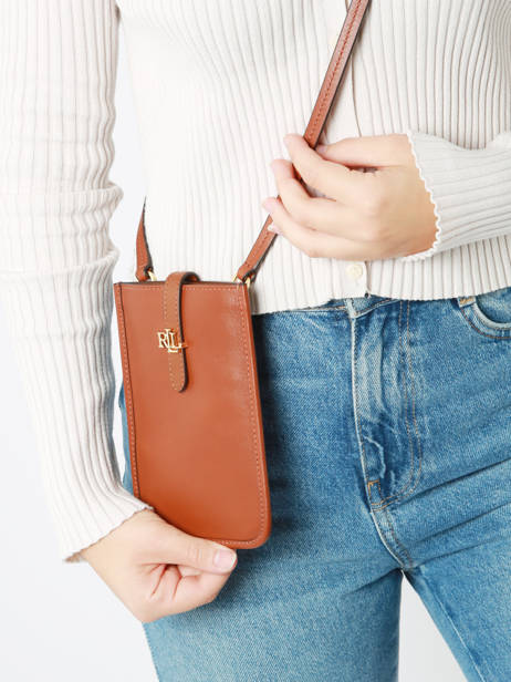 Telefoonetui Leder Lauren ralph lauren Bruin dryden 32917825 ander zicht 1