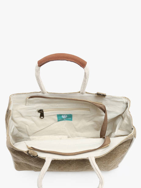 Handtas Naturel Le voyage en panier Beige naturel PM807 ander zicht 3