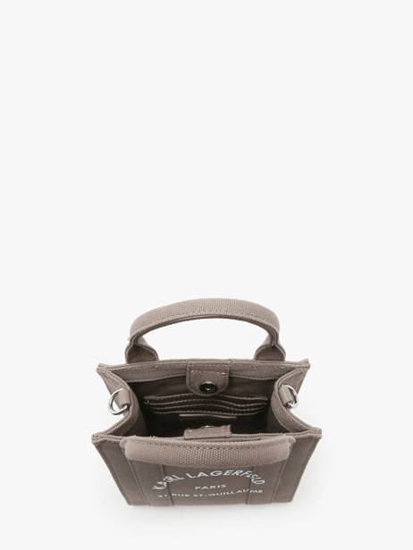 Cross Body Tas Xs Rsg Katoen Karl lagerfeld Beige rsg 246W3890 ander zicht 3