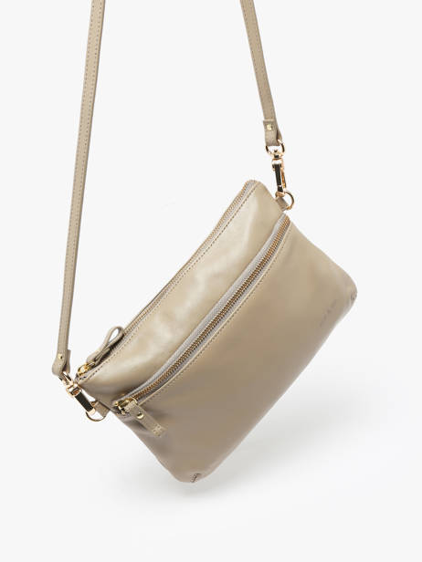 Cross Body Tas Vicky Leder Nat et nin Beige vintage VICKY ander zicht 2