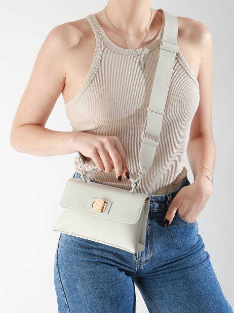 Cross Body Tas Saffiano David jones Beige saffiano CM7211H ander zicht 1