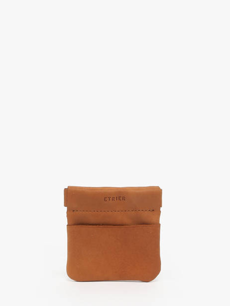 Portemonnee Oil Leder Etrier Bruin oil EOIL5005