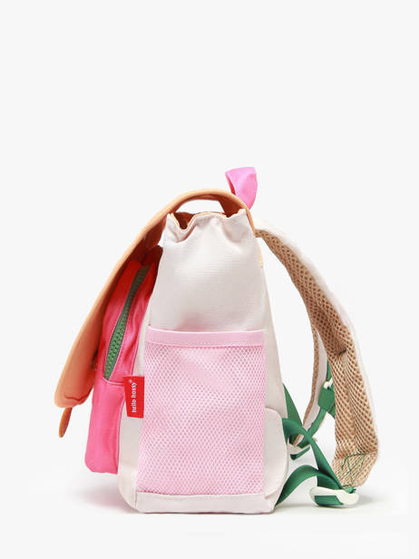 Boekentas 1 Compartiment Hello hossy Beige cool kids 7 ander zicht 2