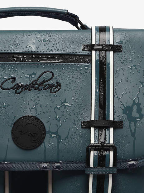 Rugzak Vintage North 2 Compartimenten Cameleon Blauw vintage north 28349-22 ander zicht 6