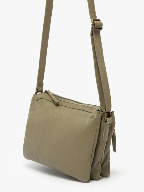 Cross Body Tas Cow Leder Basilic pepper Groen cow BCOW83 ander zicht 2