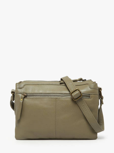 Cross Body Tas Cow Leder Basilic pepper Groen cow BCOW83 ander zicht 4
