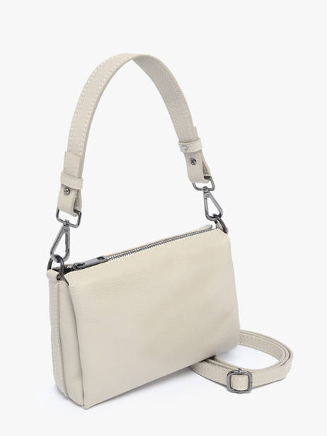Cross Body Tas Caviar Leder Milano Beige caviar CA25065 ander zicht 2