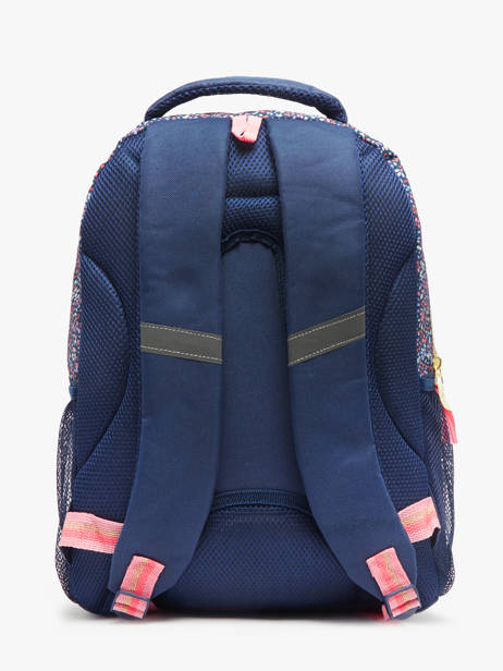 Rugzak 2 Compartimenten Milky kiss Blauw floral fame 3700526 ander zicht 4
