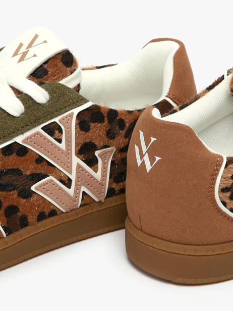 Sneakers Suzanne Vanessa wu Bruin women BK2806NR ander zicht 3