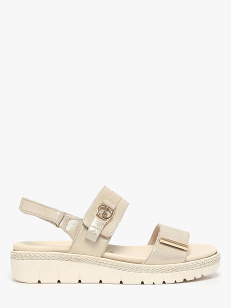 Sandalen Uit Leder Tamaris Beige accessoires 44