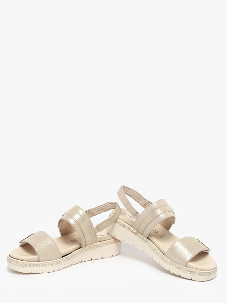 Sandalen Uit Leder Tamaris Beige accessoires 44 ander zicht 2