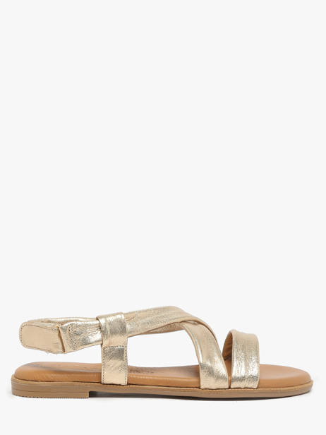 Sandalen Uit Leder Tamaris Goud accessoires 44