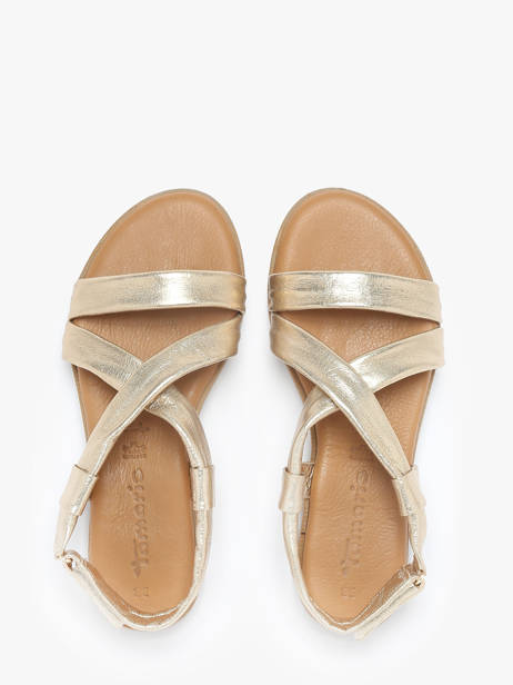 Sandalen Uit Leder Tamaris Goud accessoires 44 ander zicht 3